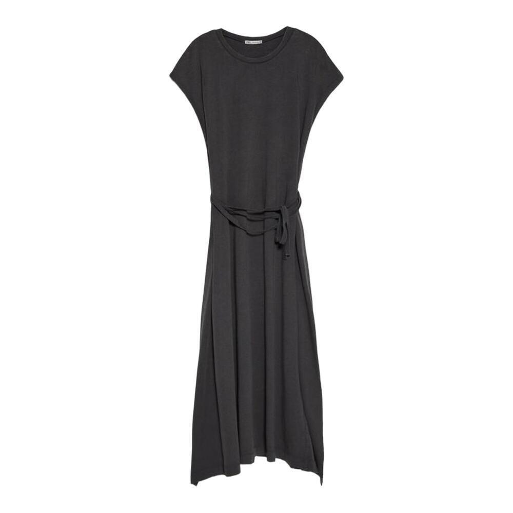Zara Womens Wrap Gray‎ Maxi Dress Size Medium 100% Cotton